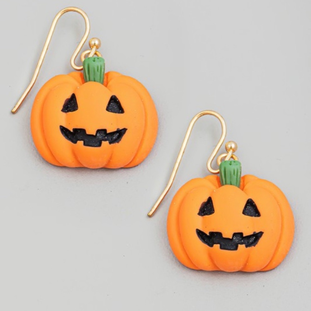 Pumpkin Halloween earrings NWT